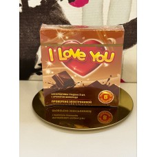 Презервативы "I LOVE YOU" 3шт. шоколад