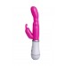 Вибратор с клиторальным стимулятором A-Toys by TOYFA, TPE, розовый, 20 см