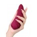Вакуум-волновой стимулятор с вибрацией Satisfyer Curvy 1 Connect App, силикон, бордовый, 13,4 см