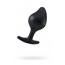 Анальная пробка MystimRocking Force S, электростимуляция, силикон, черная, O 3,7 см