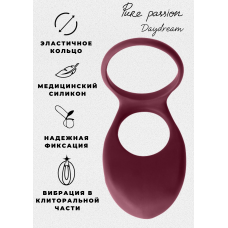 Эрекционное Виброкольцо Pure Passion Daydream Wine Red 1303-02lola