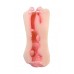 Мастурбатор реалистичный Juicy Pussy by TOYFA Pretty Mouth, рот и вагина, SoftSkin, телесный,17 см