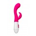 Вибратор с клиторальным стимулятором A-Toys by TOYFA Nessy, силикон, розовый, 20 см