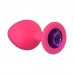 Анальная пробка Emotions Cutie Medium Pink dark purple crystal 4012-02Lola