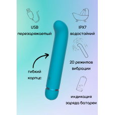 Перезаряжаемый вибратор Fantasy Flamie Blue 7912-03lola