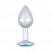 Анальная пробка Diamond Light blue Sparkle Small 4009-04Lola