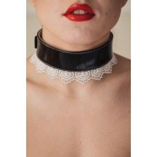 Изящный ошейник с кружевом BDSM Light  810008ars