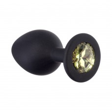 Анальная пробка Emotions Cutie Medium Black  golden crystal 4012-07Lola