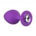 Анальная пробка Emotions Cutie Medium Purple clear crystal 4012-06Lola