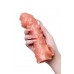 Насадка реалистичная KOKOS COCK SLEEVE с дополнительной стимуляцией, TPE, телесная, 15.6 см