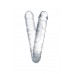 Фаллоимитатор двусторонний TOYFA Basic Double Dildo, TPR, прозрачный, 40 см