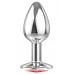 Анальная пробка Diamond Red Sparkle Small 4009-06Lola