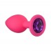 Анальная пробка Emotions Cutie Small Pink dark purple crystal 4011-01Lola