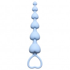 Анальная цепочка Heart's Beads Blue 4101-02Lola
