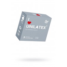 Презервативы Unilatex, dotted, латекс, точечные, 19 см, 5,4 см, 3 шт.