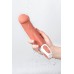 Нереалистичный вибратор Satisfyer Master, силикон, бежевый, 23,5 см.