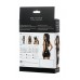 Платье Glossy MICHELLE из материала Wetlook с заклепками, черный, L
