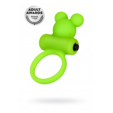 Виброкольцо на пенис A-Toys by TOYFA Chio, силикон, зеленое, 8,1 см, O 3,1 см