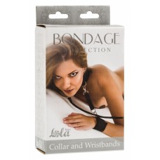 Ошейник с наручниками Bondage Collection Collar and Wristbands One Size 1058-01Lola