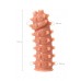 Насадка реалистичная KOKOS EXTREME SLEEVE с дополнительной стимуляцией, TPE, телесная, 14.7 см