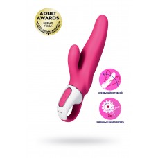 Нереалистичный вибратор Satisfyer Vibes Mr. Rabbit, силикон, красный, 22,1 см.