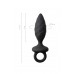 Анальная пробка Erotist Strob S - size, силикон, черная, 11,7 см