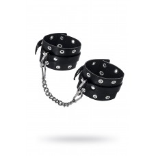Оковы Pecado BDSM, однослои?ные с люверсами, натуральная кожа, черные