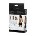 Платье Glossy JULIE из материала Wetlook с красной шнуровкой, черный, М
