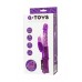Вибратор с клиторальным стимулятором A-Toys by TOYFA High-Tech fantasy, TPR, фиолетовый, 24 см