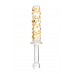 Двусторонний фаллоимитатор Sexus Glass, стекло, прозрачный, 25 см