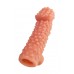 Насадка реалистичная KOKOS COCK SLEEVE с дополнительной стимуляцией, TPE, телесная, 17.6 см