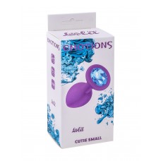 Анальная пробка Emotions Cutie Small Purple light blue crystal 4011-03Lola