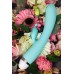 Вибратор с клиторальным стимулятором Flovetta IRIS, силикон, голубой, 22 см