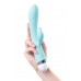 Вибратор с клиторальным стимулятором Flovetta IRIS, силикон, голубой, 22 см