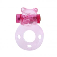 Эрекционное виброкольцо Pink bear  BI-010083