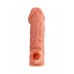 Насадка реалистичная KOKOS COCK SLEEVE с дополнительной стимуляцией, TPE, телесная, 17.6 см