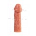 Насадка реалистичная KOKOS COCK SLEEVE с дополнительной стимуляцией, TPE, телесная, 17.6 см
