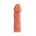 Насадка реалистичная KOKOS COCK SLEEVE с дополнительной стимуляцией, TPE, телесная, 17.6 см
