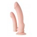 Реалистичный фаллоимитатор A-toys by TOYFA Twint, силикон, телесный, 19,5 см