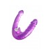 Фаллоимитатор двусторонний с вибропулей TOYFA Double Dildo with Vibro Bullet, TPR, фиолетовый, 35 см