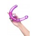 Фаллоимитатор двусторонний с вибропулей TOYFA Double Dildo with Vibro Bullet, TPR, фиолетовый, 35 см