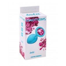 Анальная пробка Emotions Cutie Small Turquoise pink crystal 4011-06Lola