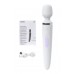 Нереалистичный вибратор Satisfyer Wand-er Woman, ABS пластик, белый, 34 см