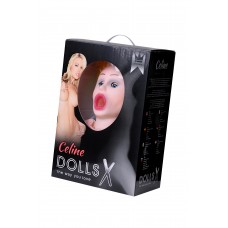 Кукла надувная Dolls-X by TOYFA Celine с реалистичной головой, блондинка, с тремя отверстиями