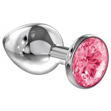 Анальная пробка Diamond Pink Sparkle Large 4010-03Lola