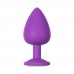 Анальная пробка Emotions Cutie Large Purple light blue crystall 4013-05Lola