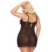 Ночная сорочка и стринги SoftLine Collection Cornelia, черный, XL
