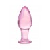 Анальная втулка Sexus Glass, стекло, розовая, 10 см, O 4 см