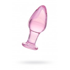 Анальная втулка Sexus Glass, стекло, розовая, 10 см, O 4 см