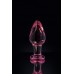Анальная втулка Sexus Glass, стекло, розовая, 10 см, O 4 см